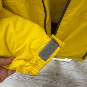 Bright Yellow Jacket with Gray Accents